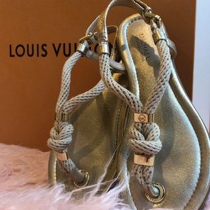 Michael Kors , gold sandals size 6